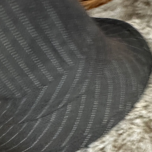 Black Pinstripe Fedora Hat - Picture 5 of 10